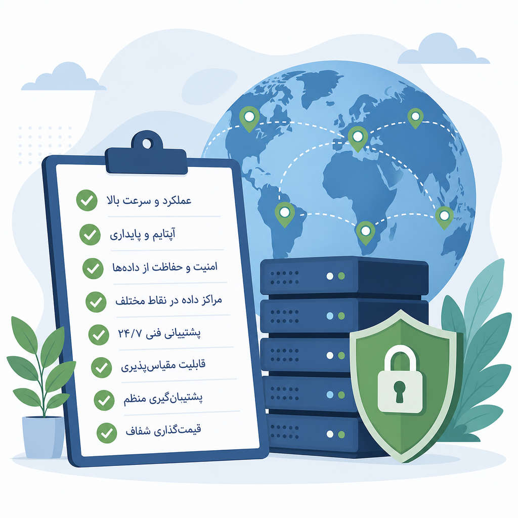 قالب چک‌لیست خرید هاست میزبان‌های — راهنمای جامع و عملی