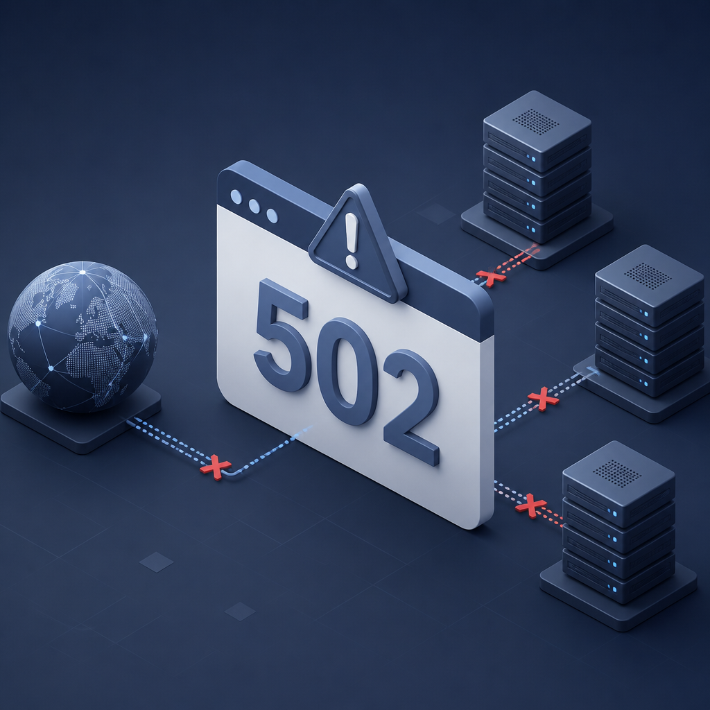 درک و رفع ارور 502 bad gateway — راهنمای گام‌به‌گام